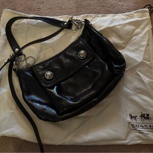 Coach Black Leather Shoulder Bag